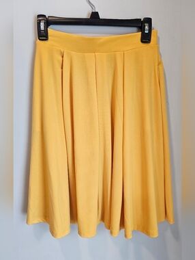LuLaRoe Yellow Circle Skirt